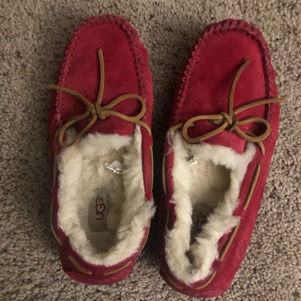 UGG loafers in size 7 & red